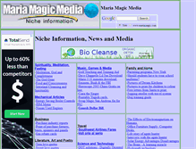 Tablet Screenshot of mariamagic.com